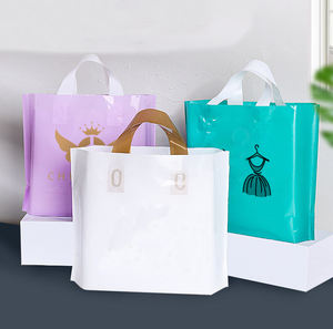 Bolsas de Compras de Plástico con Logotipo Personalizado, Bolsas de Regalo de PE para Empaquetado de Ropa, para Pequeñas Empresas, Gran Venta - Product Image 1