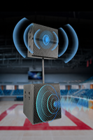 Système de sonorisation professionnel actif/passif pour concerts en extérieur, scène suspendue, église, avec caisson de basses de 10 pouces et 18 pouces, et enceintes line array.