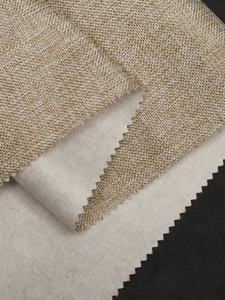 Stile semplice moderno panno da parete di lino giallo tinta unita ispessita 3m di altezza impermeabile per Villa popolare per soggiorno ancestrale - Product Image 3