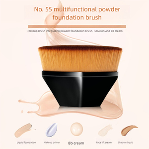 Pinceau de maquillage en poils synthétiques doux, applicateur de fond de teint liquide et de crème BB, outil de beauté portable pour filles, vente en gros - Product Image 3