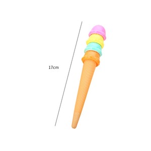 Penna a Sfera Ecologica dal Design Divertente a Forma di Gelato con Luce, Corpo da Viaggio e Scrittura Fluida per Scrivere in Movimento - Product Image 6