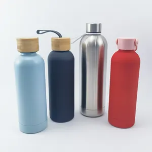 Großhandel OEM isolierte Edelstahl-Wasserflasche doppelwandige Thermo-Vakuumflasche im Freien Sport Trinkflasche