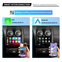 KLYDE 9 pouces IPS écran tactile voiture stéréo lecteur GPS amplificateur DSP OBD2 RGB Compatible pour Nissan Qashqai 2006-2015 Carplay Android