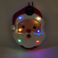 Lumière solaire en métal en forme de Père Noël, LED, étanche, pour décoration de jardin de Noël, pour cour et allée