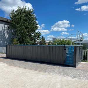<span class=keywords><strong>Piscine</strong></span> Spa Conteneur en Acier Moderne avec <span class=keywords><strong>Escalier</strong></span> Intégré, Durable, Écologique, Préfabriquée, <span class=keywords><strong>Piscine</strong></span> au Sol en Conteneur Maritime, Vente en Gros - Product Image 1