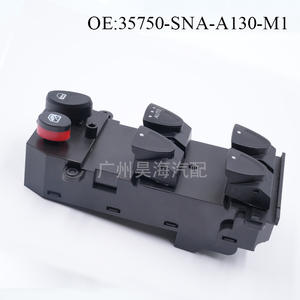 Interrupteurs de lève-vitres pour Honda Civic 2006-2011, 35750-SNA-A130-M1, matériau ABS, type à pression d'huile pour la fabrication - Product Image 1