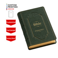 Article populaire : Élégante et durable Bible religieuse, meilleur rapport qualité-prix, couverture en cuir PU de bonne qualité, impression de la Sainte Bible