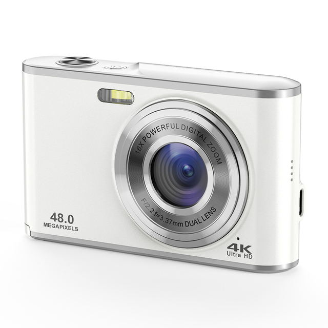 Teenager Vlogger Camera Mirrorless UHD 4K Dual Camera CMOS Sensor EIS Digital First Time Photography Learning Compact Camera