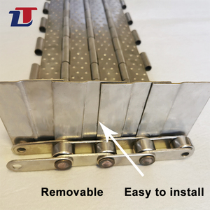 316 तार जाल उच्च टेम्प फूड ग्रेड फ्लैट प्लेट मॉड्यूलर स्टेनलेस स्टील प्लेट लिंक कन्वेयर बेल्ट - Product Image 3