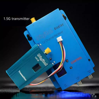 Transmisor y Receptor de Video de Largo Alcance de 1.5GHz 1500mW 1.5W, 3000m, Mini Cámara CCTV Inalámbrica de 1.5g, para Drones de Carreras FPV, Metálico