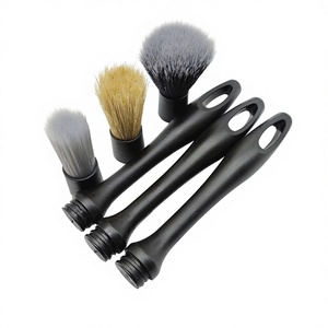 Ensemble de 3 brosses de <span class=keywords><strong>nettoyage</strong></span> automobile avec logo personnalisé, manche durable, poils multi-types, pour la vente en gros - Product Image 1