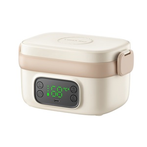 Electric Lunch Box 650ML Digital LED Display USB Powered Portable Food Heater with <b>Clip</b> Closure Household Use - Product Image 1