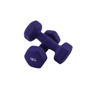 Pasokan pabrik Topton OEM grosir Dumbbell kustom 10Kg besi cor warna-warni Dumbbell Neoprene