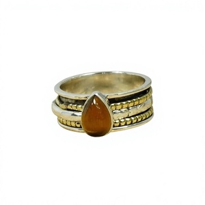 925 Sterling Silver <b>Tiger</b> <b>Eye</b> Gemstone <b>Ring</b> Trendy Christian Handmade Antique Fine Jewelry Certified - Product Image 1