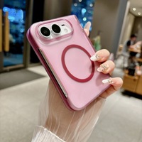 Étui magnétique de luxe effet givré compatible avec iPhone 18 DUO, protection de la charnière, toucher doux, antichoc