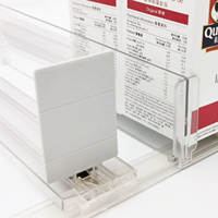 Poussoir acrylique d'étagère de merchandising pour la cigarette avec le diviseur