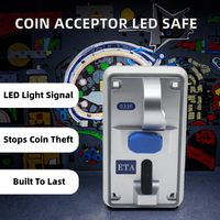 JY Prix de gros Monnayeur multi-monnaies avec indicateur LED coloré et conception anti-fraude pour machine d'arcade à monnayeur Modèle CA-933F