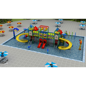 Tobogán de Piscina para Patio de Recreo Escolar al Aire Libre, Construcción Duradera de Fibra de Vidrio, Diseño <span class=keywords><strong>Ondulado</strong></span> que Garantiza Diversión Segura y Atractiva - Product Image 2