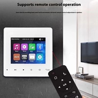 86A ev amplifikatör ile Bluetooth ses kontrol paneli için otel arka plan müzik için gömülü plastik duvar