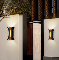 Lampe murale LED extérieure étanche IP65 en aluminium COB 10W, éclairage mural LED haut/bas pour jardin, luminaires LED
