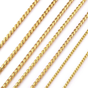 Paslanmaz çelik altın köpek yılan zinciri eğitim Metal P zincir ağır pirinç Choke yaka köpekler için aksesuar - Product Image 4