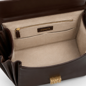 Custom Luxury Brand Metal Logo Pleated Flap Handbag Women's Fashion Versatile Tote <b>Bag</b> - Product Image 6