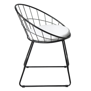 Plantillas antideslizantes de Metal para <span class=keywords><strong>comedor</strong></span>, 4 Soles de Metal para habitación de ocio, con marco galvanizado dorado, patas de <span class=keywords><strong>comedor</strong></span> modernas, silla de alambre de Chaise francesa, muestra gratis - Product Image 4