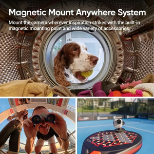 <span class=keywords><strong>Insta360</strong></span> <span class=keywords><strong>GO</strong></span> Ultra Caméra d'Action Magnétique 4K60fps, Ultra-Légère 53g, FOV 156°, Écran Tactile Rabattable 2.5", Incluant la Vision Nocturne - Product Image 3