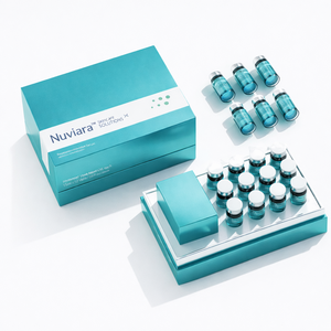 Boîte d'emballage cosmétique personnalisée OEM, boîte rigide en papier spécial pour solutions de soins esthétiques médicaux, fabricant avec vernis sélectif UV - Product Image 1