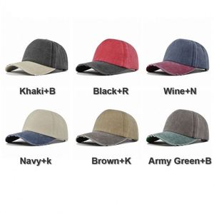 2025 New Arrival Retro 5 Panels Washed Cotton Distressed Trucker Hat Summer <b>Sunscreen</b> Stitching Baseball Sun Hat - Product Image 2