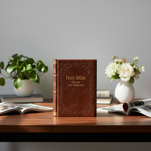 Cubierta para Biblia y Libros con Impresión Bíblica, Cubierta para el Corán con Impresión de Libros - Product Image 1