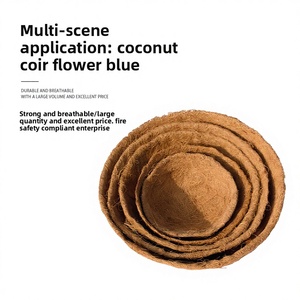 Flower Basket Coconut Palm 8 Inches Durable Breathable Home <strong>Gardening</strong> Non-woven Fabric <strong>Liner</strong> - Product Image 1