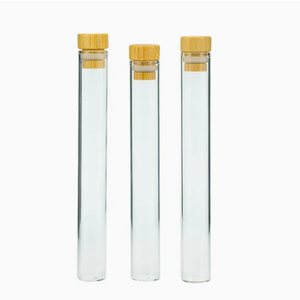 Tube à essai en verre de 18 mm, 20 mm, 22 mm, 25 mm, 30 mm avec bouchon en liège - Product Image 4