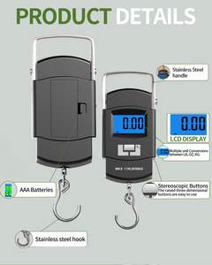 Báscula Portátil para Equipaje, 50 kg/10 g, Directo de Fábrica, Mini Báscula de Bolsillo para Viajes al Aire Libre, Báscula Inteligente - Product Image 3