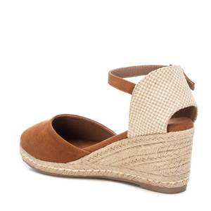 Espadrillas con Zeppa da Donna Refresh in Pelle Marrone Tacco 39 - Product Image 3