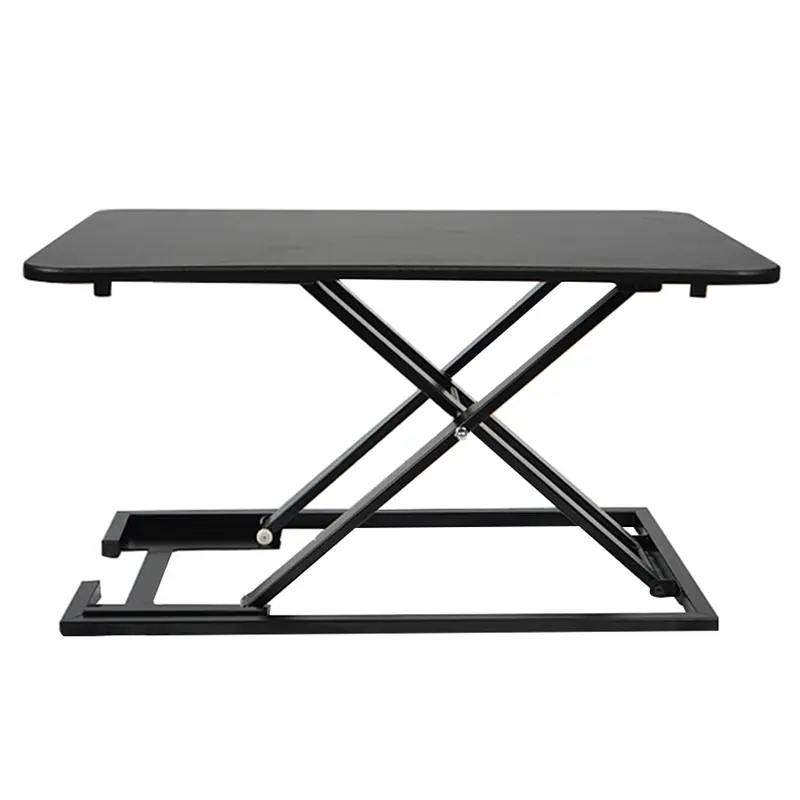 Desktop Riser Height Adjustable Stand Up Desk Computer Home Office Desk Simple Standing Table Converter Black Laptop desk