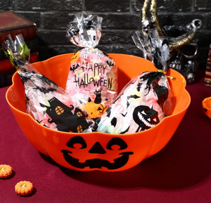 BSCI Bols à bonbons d'Halloween de style campagnard certifiés Vaisselle en plastique noir <span class=keywords><strong>Contact</strong></span> alimentaire sans danger avec logo personnalisé - Product Image 4