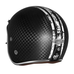 Werkseitig kunden spezifischer Kohlefaser-Doppelvisier-Jet-Helm Dot 3/4 <span class=keywords><strong>Open</strong></span> Face - Product Image 2