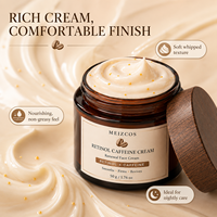 Crème hydratante éclaircissante au rétinol et à la caféine OEM/ODM, soin de la peau, réduit la mélanine, raffermissante, lissante, anti-âge, crème pour le visage