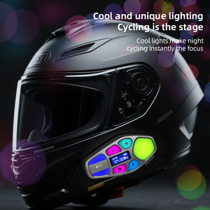 Casco de Moto K30 con Luz LED Colorida, Sonido Estéreo 3D, Voz AI, Impermeable, Larga Duración y Reducción de Ruido - Product Image 5