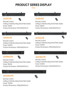 Fabricante con Experiencia, Calentador Eléctrico Infrarrojo de Pared para Exteriores de 2400W, 1500W, 1800W y 3200W - Product Image 6