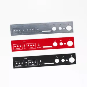 Custom CNC Laser Machining Aluminum Faceplate Front Panel for Audio Sound System Device