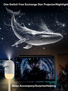 Galaxy Starry Sky Night <strong>Light</strong> <strong>Projector</strong>, 2-in-1 Portable with 12/6/24 Projection Films, 360&deg; Adjustable Brightness Night <strong>Light</strong> - Product Image 5