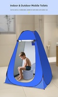 Tente de camping portable quatre saisons imperméable et pop-up pour douche extérieure, toilettes, vestiaire, abri de pêche