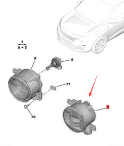 Luces <span class=keywords><strong>Antiniebla</strong></span> Delanteras LED de 12V OE YL02218180 9811333380 9807432580 para Peugeot 3008 4008 5008 Citroën <span class=keywords><strong>C4</strong></span> C6, Estado: Nuevo - Product Image 2