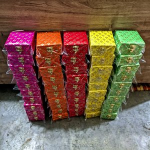 Luxury Handmade Brocade Jewelry Storage <b>Box</b> with Golden Ganesha Clasp Multipurpose Gift <b>Box</b> for Jewelry Dry Fruits Return Gifts - Product Image 1