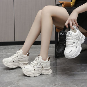 Chaussures <span class=keywords><strong>pour</strong></span> femmes 2025, style montantes, nouvelle collection printemps-automne, baskets blanches polyvalentes, cuir souple, montantes, sport, semelle épaisse - Product Image 6