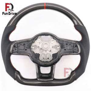 Volante in Fibra di Carbonio per <span class=keywords><strong>Volkswagen</strong></span> Golf, Tiguan, Polo, Beetle, <span class=keywords><strong>T</strong></span>-<span class=keywords><strong>Cross</strong></span> - Product Image 4