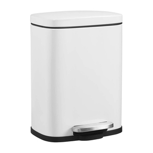 5L Steel Pedal Indoor Trash Can Garbage Dustbins Litter Bin With Sensor For Hotel Bathroom Spa Kitchen