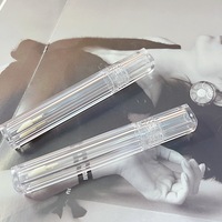 Tube carré transparent en plastique solide vide pour gloss à lèvres/mousse à lèvres, correcteur liquide, gloss repulpant – Emballage personnalisé